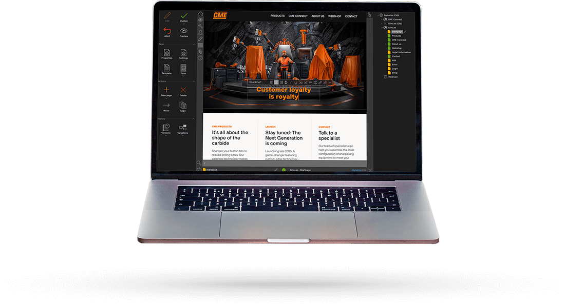 Dynamix CMS in action!